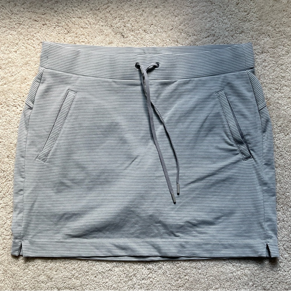 Athleta Gray Skirt with Drawstring